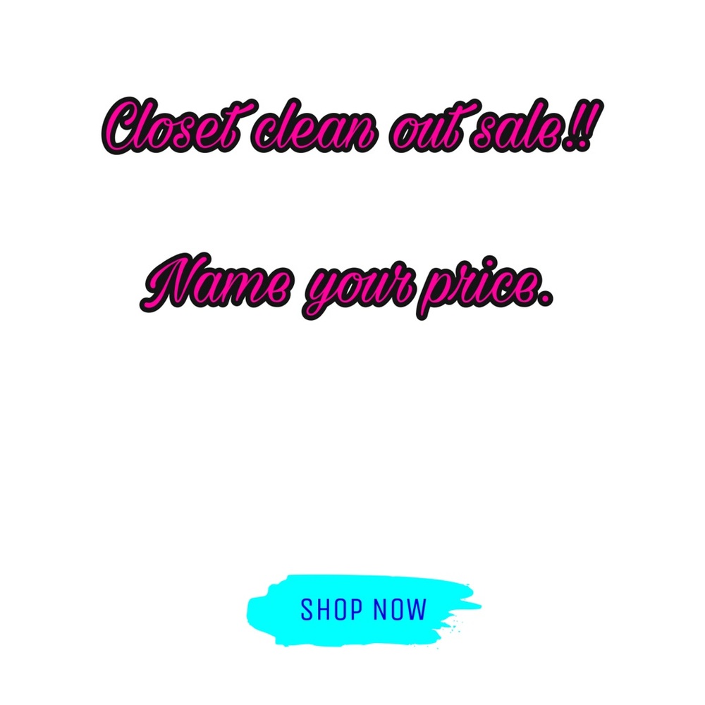 Closet clean out sale. Come shop!